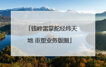 钱峰雷掌舵经纬天地 重塑业务版图