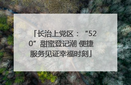 长治上党区：“520”甜蜜登记潮 便捷服务见证幸福时刻
