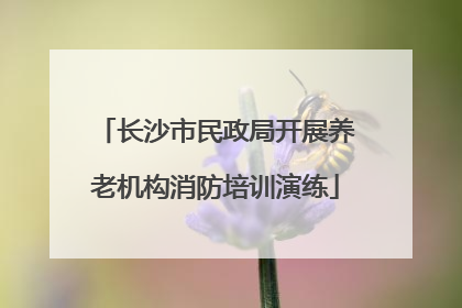 长沙市民政局开展养老机构消防培训演练