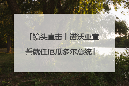 镜头直击丨诺沃亚宣誓就任厄瓜多尔总统