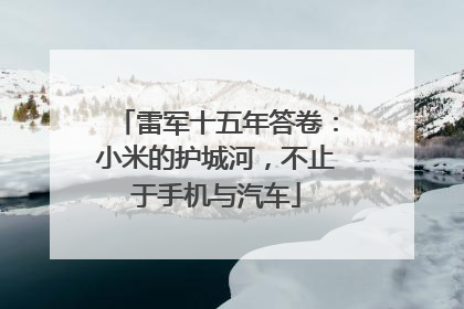 雷军十五年答卷：小米的护城河，不止于手机与汽车