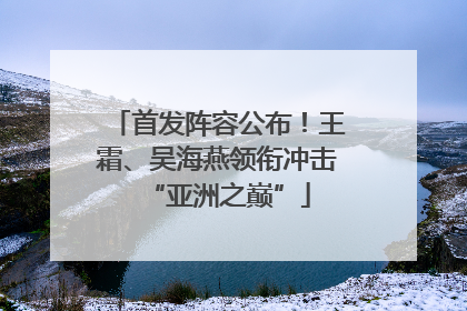 首发阵容公布！王霜、吴海燕领衔冲击“亚洲之巅”