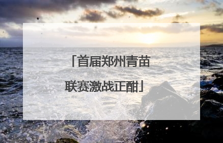 首届郑州青苗联赛激战正酣