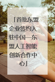 首批东盟企业签约入驻中国—东盟人工智能创新合作中心