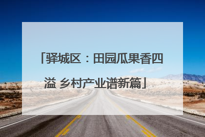 驿城区：田园瓜果香四溢 乡村产业谱新篇