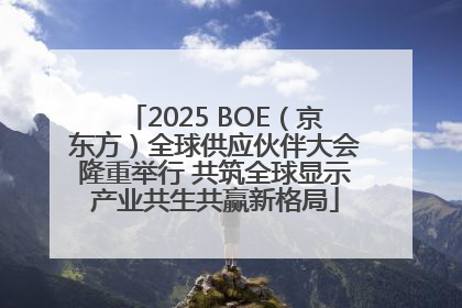 2025 BOE（京东方）全球供应伙伴大会隆重举行 共筑全球显示产业共生共赢新格局