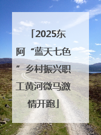 2025东阿“蓝天七色”乡村振兴职工黄河微马激情开跑