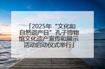 2025年“文化和自然遗产日”孔子博物馆文化遗产宣传和展示活动启动仪式举行