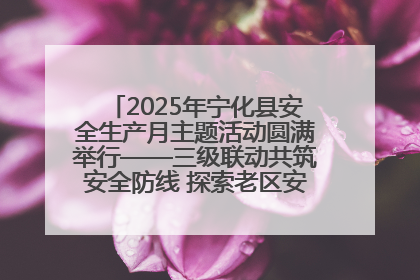 2025年宁化县安全生产月主题活动圆满举行——三级联动共筑安全防线 探索老区安全发展新路径