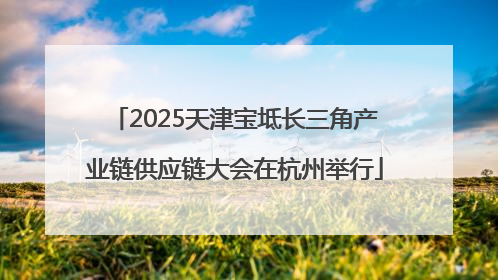 2025天津宝坻长三角产业链供应链大会在杭州举行