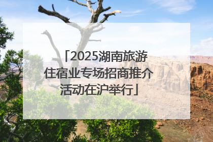 2025湖南旅游住宿业专场招商推介活动在沪举行