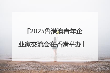 2025鲁港澳青年企业家交流会在香港举办