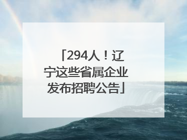 294人！辽宁这些省属企业发布招聘公告