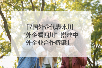 7国外企代表来川 “外企看四川”搭建中外企业合作桥梁
