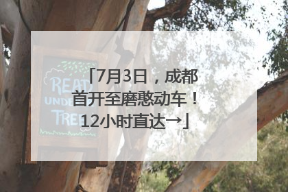 7月3日，成都首开至磨憨动车！12小时直达→