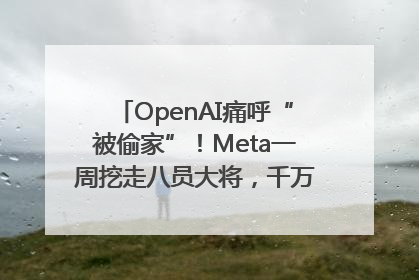 OpenAI痛呼“被偷家”！Meta一周挖走八员大将，千万美元薪酬战开打